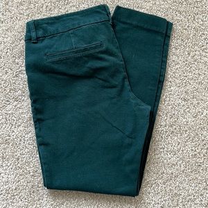 Emerald green pixie pants